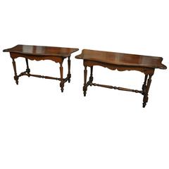 Outstanding Pair of 18th Century Italian Console Tables