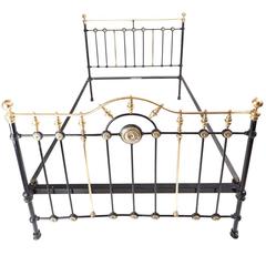 Fantastic Victorian King-Size Brass and Iron Bed