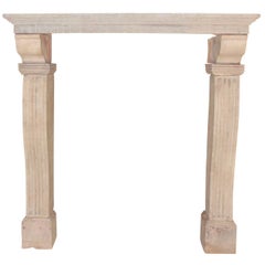 Antique 19th Century Original French Country Fireplace Surround