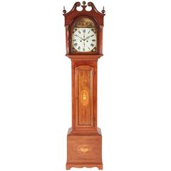 Mahogany Inlaid 8 Day Grandfather Clock