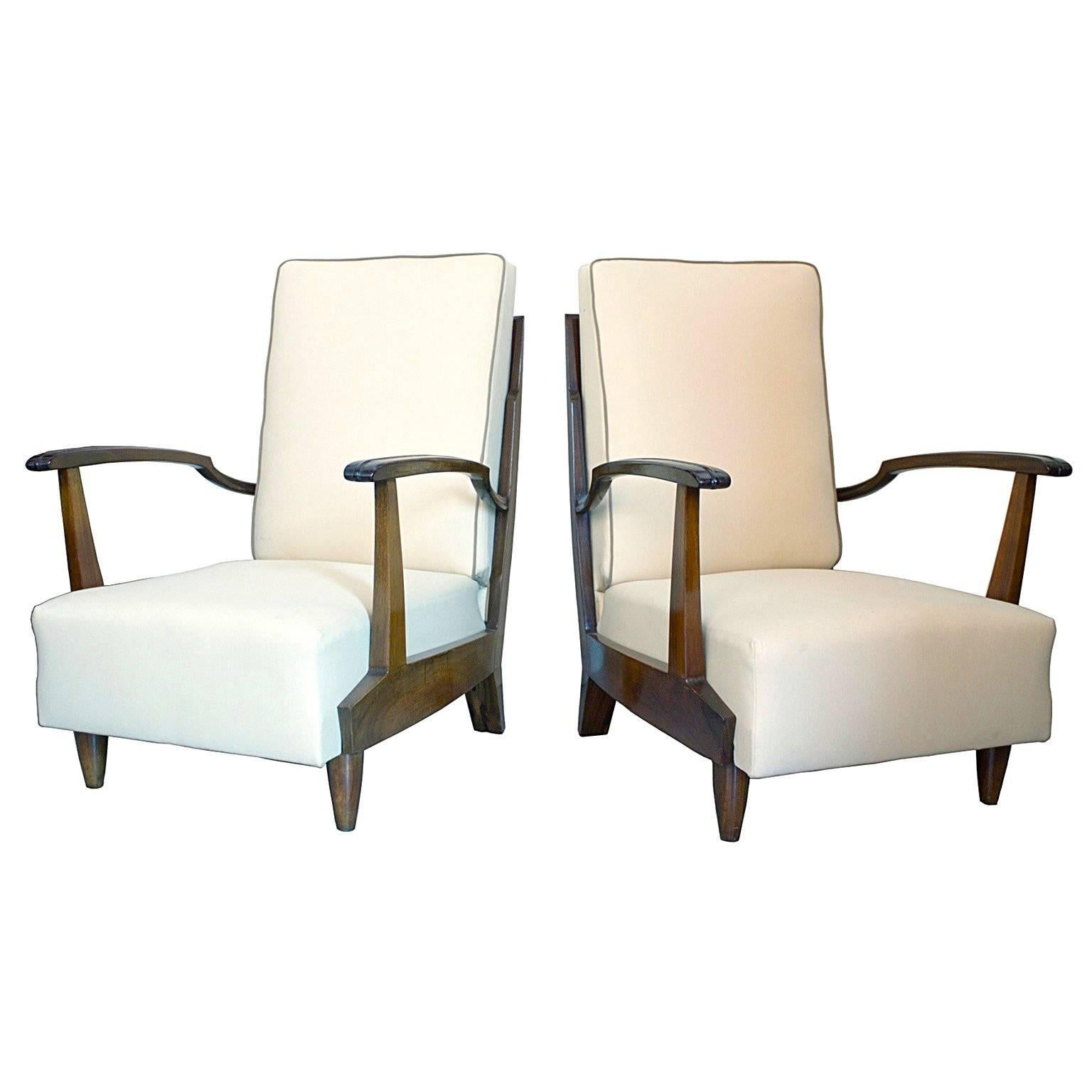 Giacomo Cometti Attributed, Two Armchairs For Sale