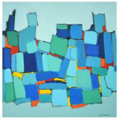 'Sunset Avenue' Contemporary Abstract by Lars Hegelund, American 1