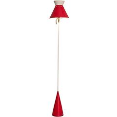 Red Aluminium Gilardi Floor Lamp 3