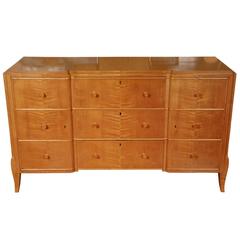 Magnificent French Satinwood 1930s Arbus Commode