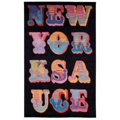 Area Rug by Street Artist Ben Eine "New York Sauce", 2014