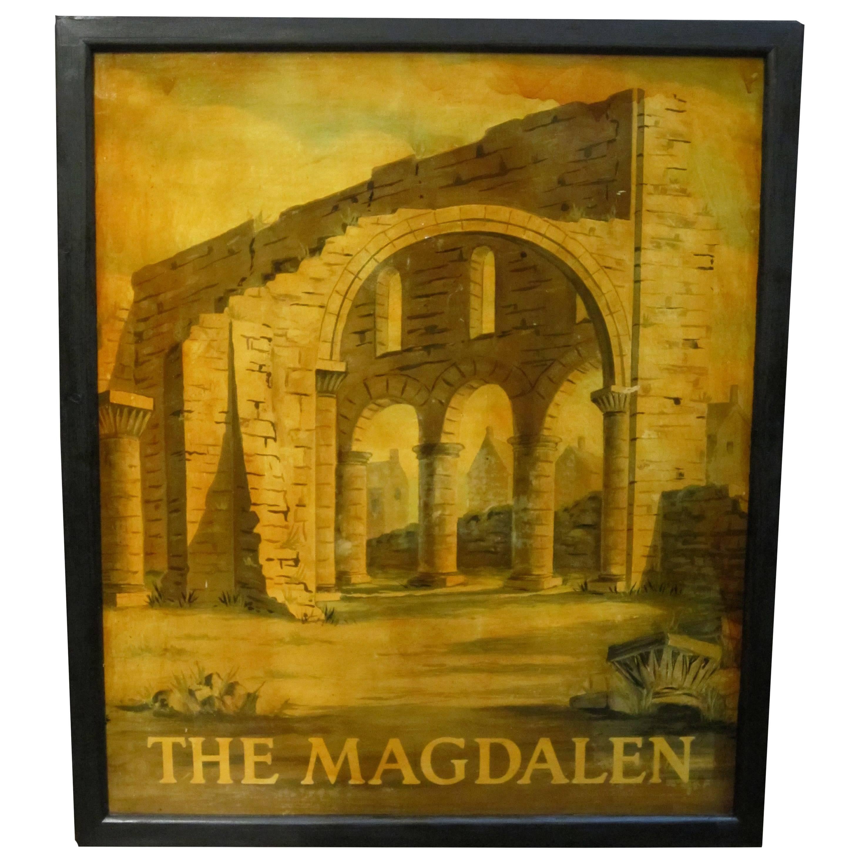 English Pub Sign, the Magdalen