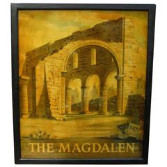 English Pub Sign, the Magdalen 6