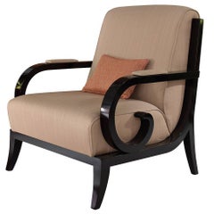 Armchair with Black Finish