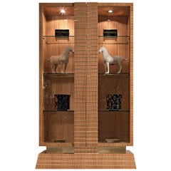 Magnificent Rectangular Wood Display Cabinet 10