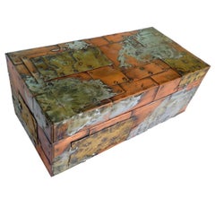 Patchwork Metal Box by Paul Evans 11