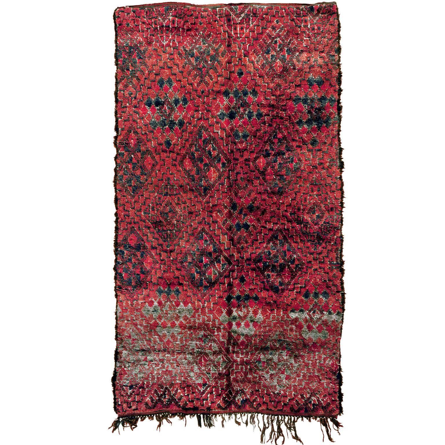 Alfombra tribal marroquí