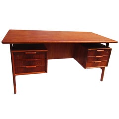 Danish Modern Mid-Century Teak Desk by Gunni Omann 3