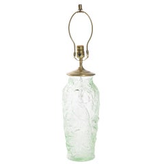 Antique Green Pickle Jar Lamp