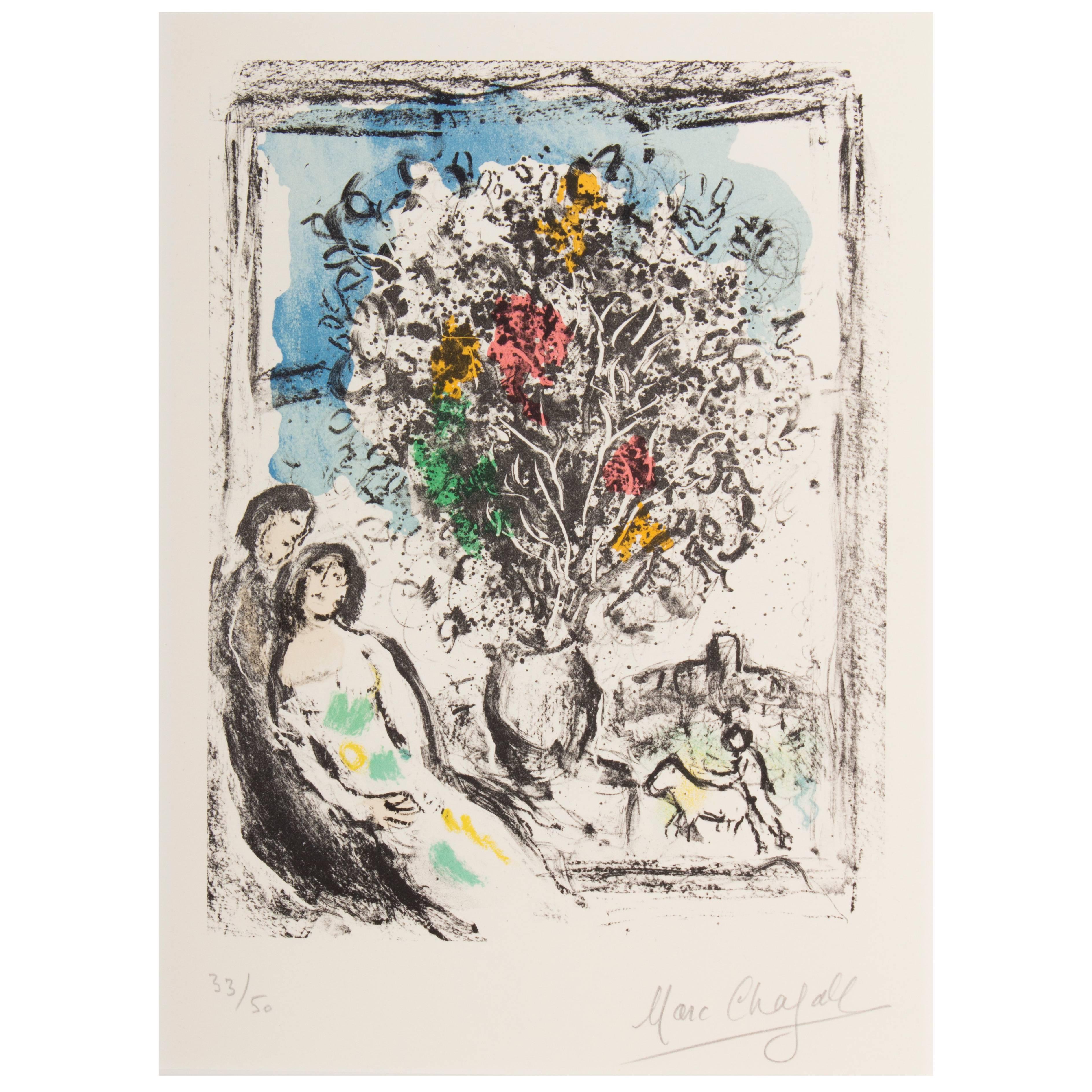 Marc Chagall, Le Petite Fenêtre Bleue, Saint Paul, 1974 For Sale
