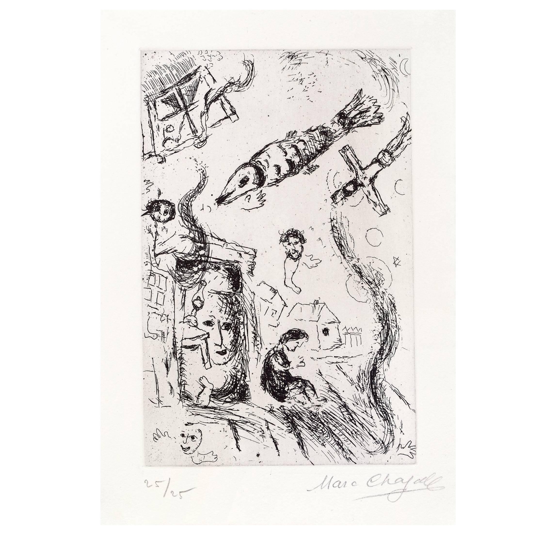 Lettre à Marc Chagall for Gallery Maeght, Paris 1969 For Sale