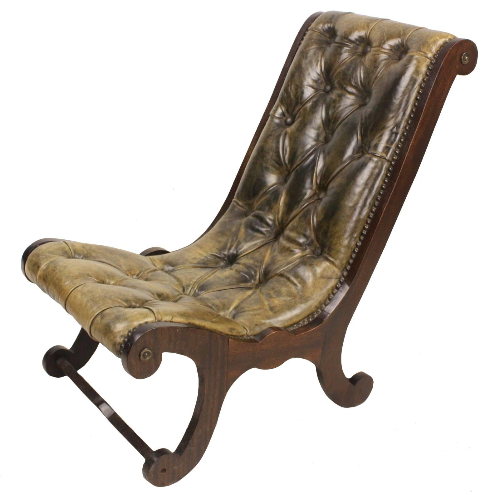 Child's Regency Leather Chair