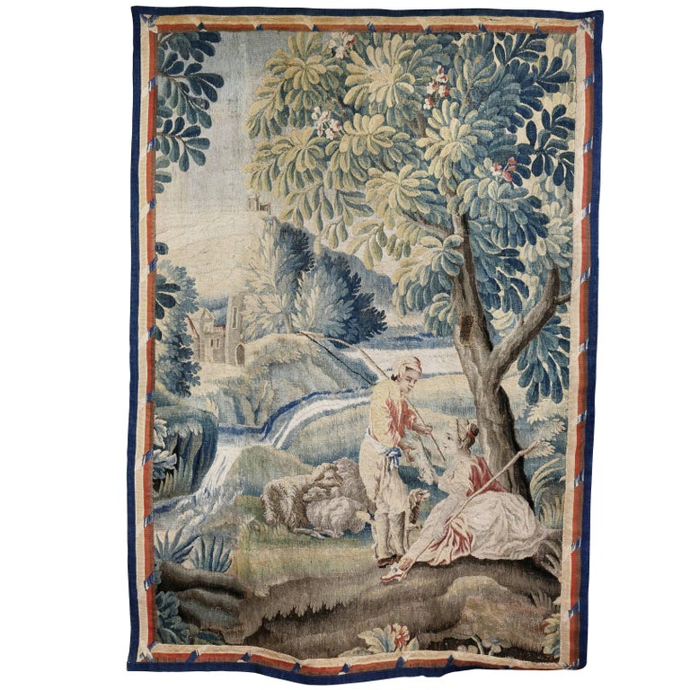 Aubusson Landscape Tapestry For Sale