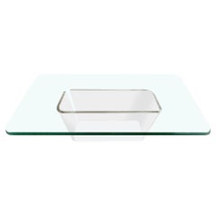 Lucite Slab Dining Table Base