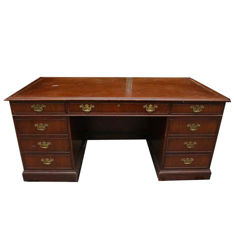 Kittenger Wood Lawyer's Desk For Sale at 1stdibs
