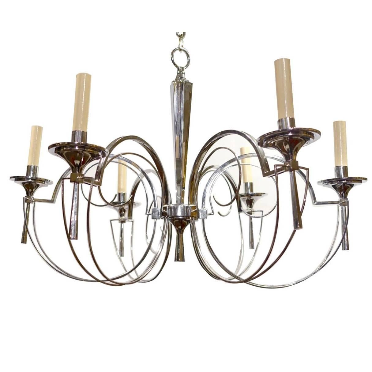 Set of Three Midcentury Italian Chandeliers, Sold Individually For Sale