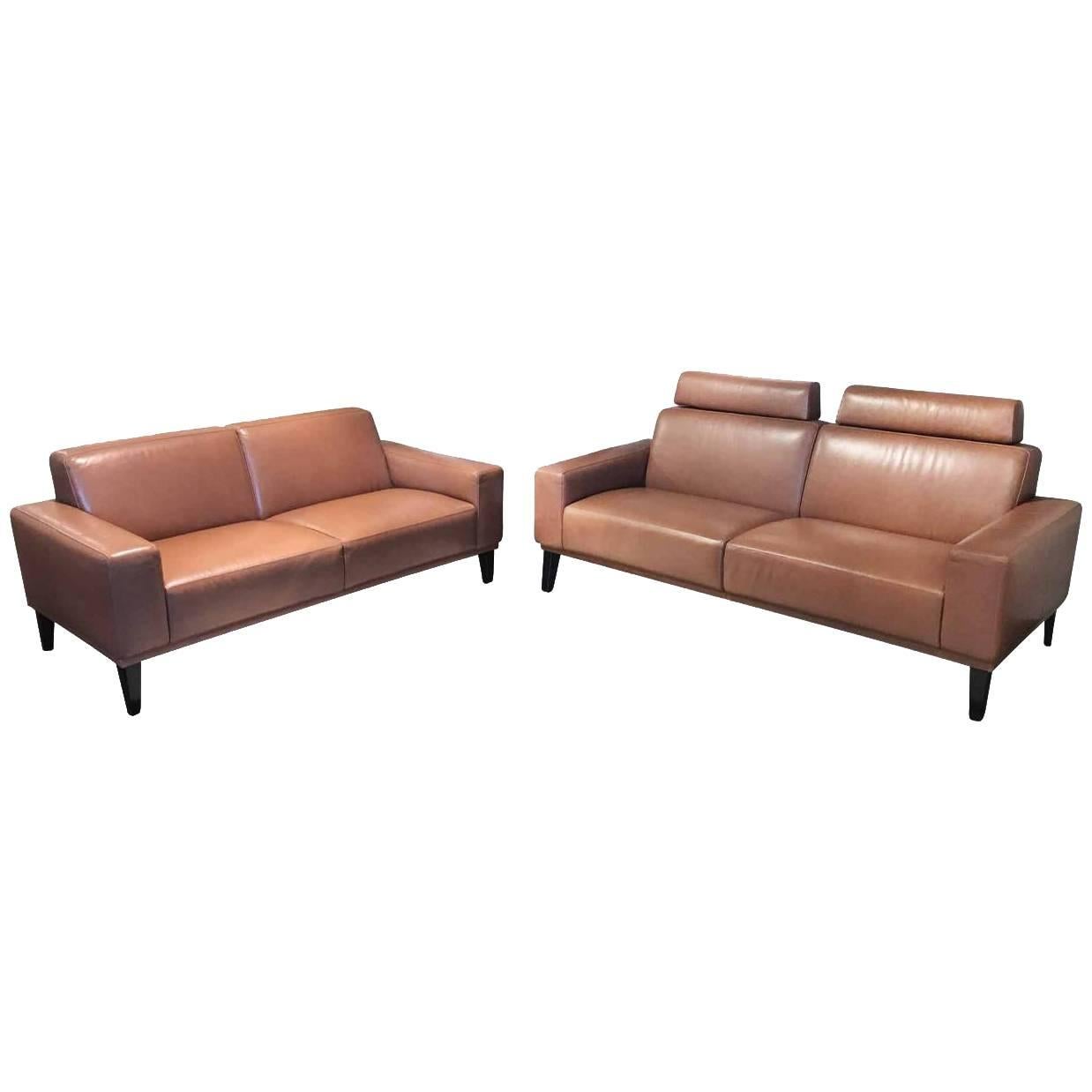Sofa Set "Marchello-L" by Manufacturer Activineo in 100% Genuine Leather For Sale