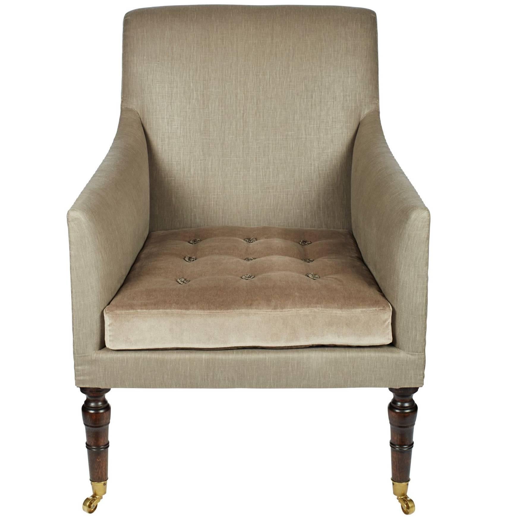 'Hope' Library Chair by Ensemblier, Custom-Made and Upholstered For Sale
