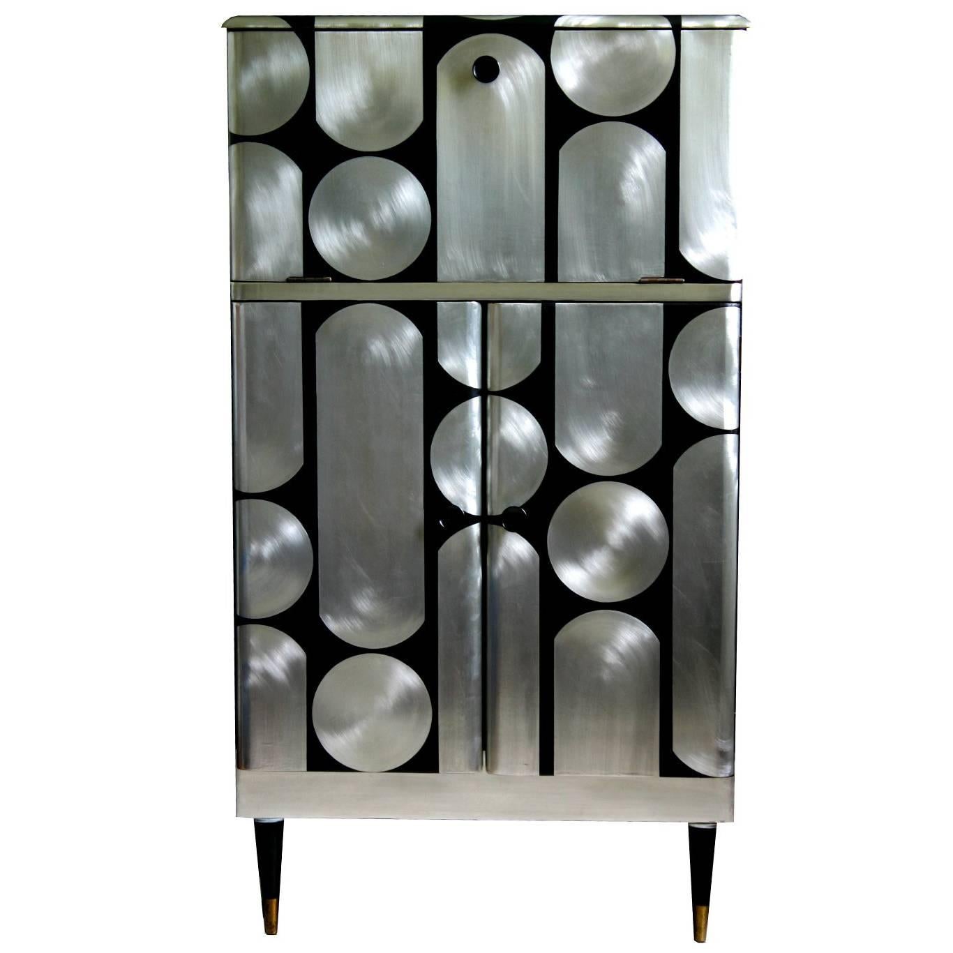 Kate Noakes Cocktail Cabinet 'Button-up'  For Sale