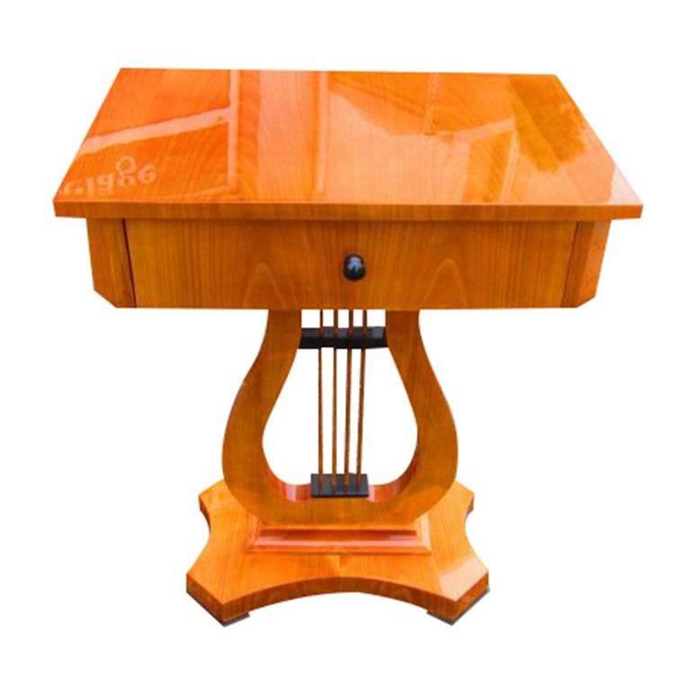 Biedermeier Style Sewing Table 