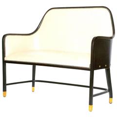 Leather Bench by Josef Hoffmann