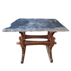 18th Century French Beechwood Trestle Table