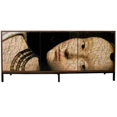 The Side Eye sideboard, art door cabinet, custom credenza