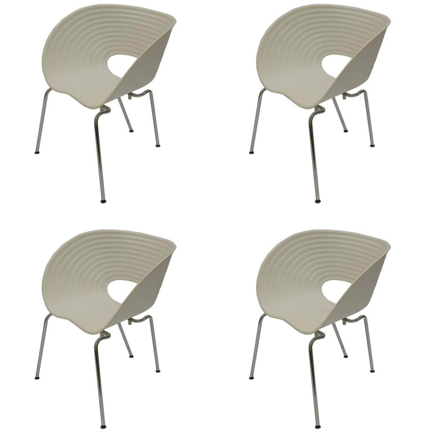 Set of Four Tom Vac Chairs by Ron Arad For Sale