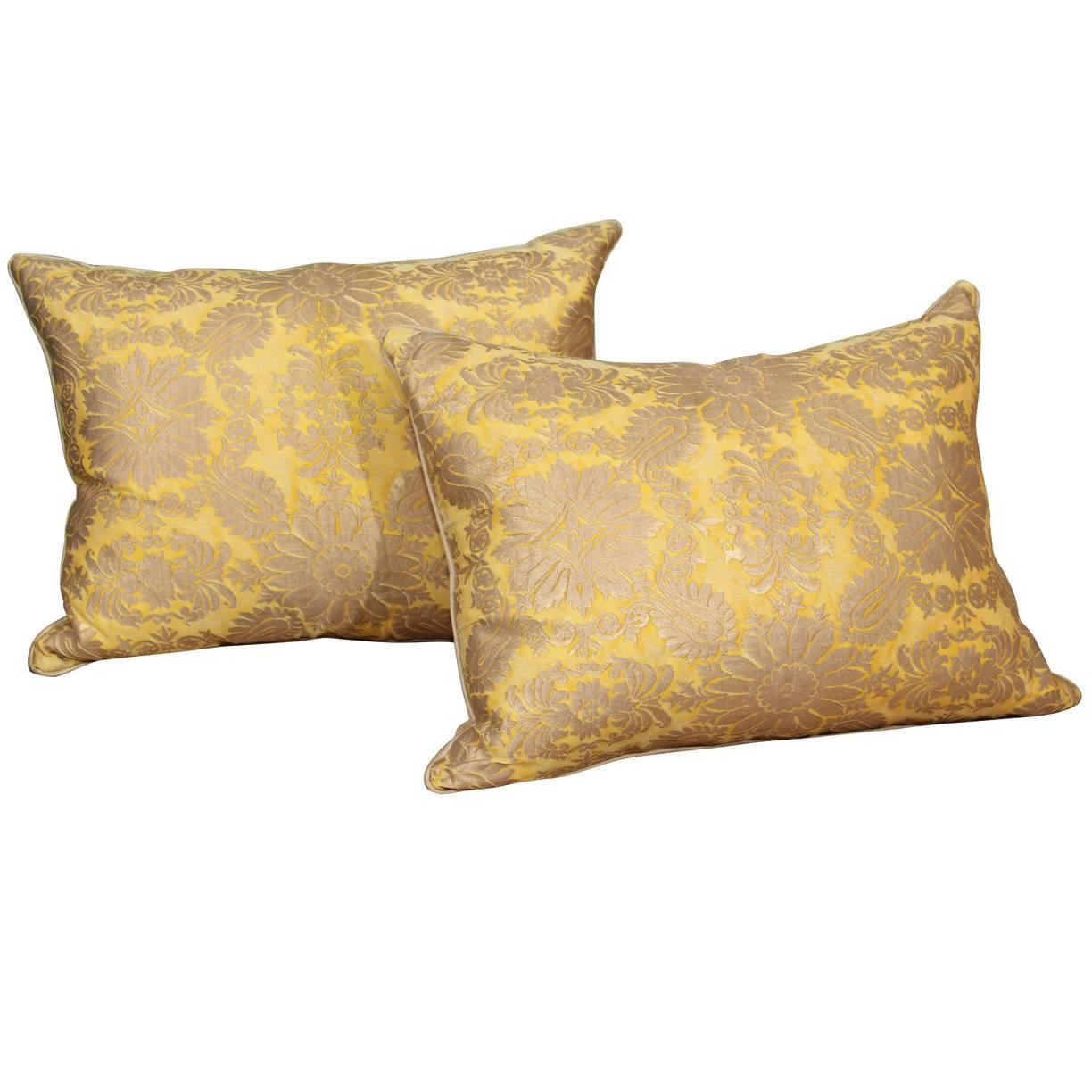 Yellow Fortuny Pillows