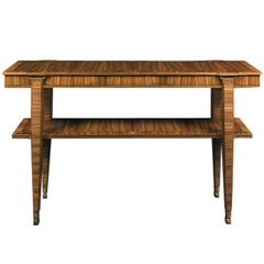 Zebrawood Console Lucien Rollin Collection by William Switzer