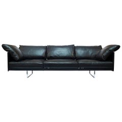 Sofa "Toot" by Manufacturer Cassina in Aluminum and 100% Genuine Leather