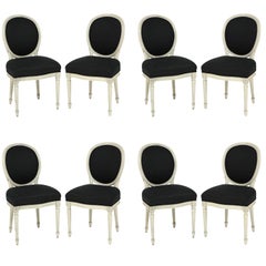 Set of Eight Louis XVI Style Dining Chairs 11