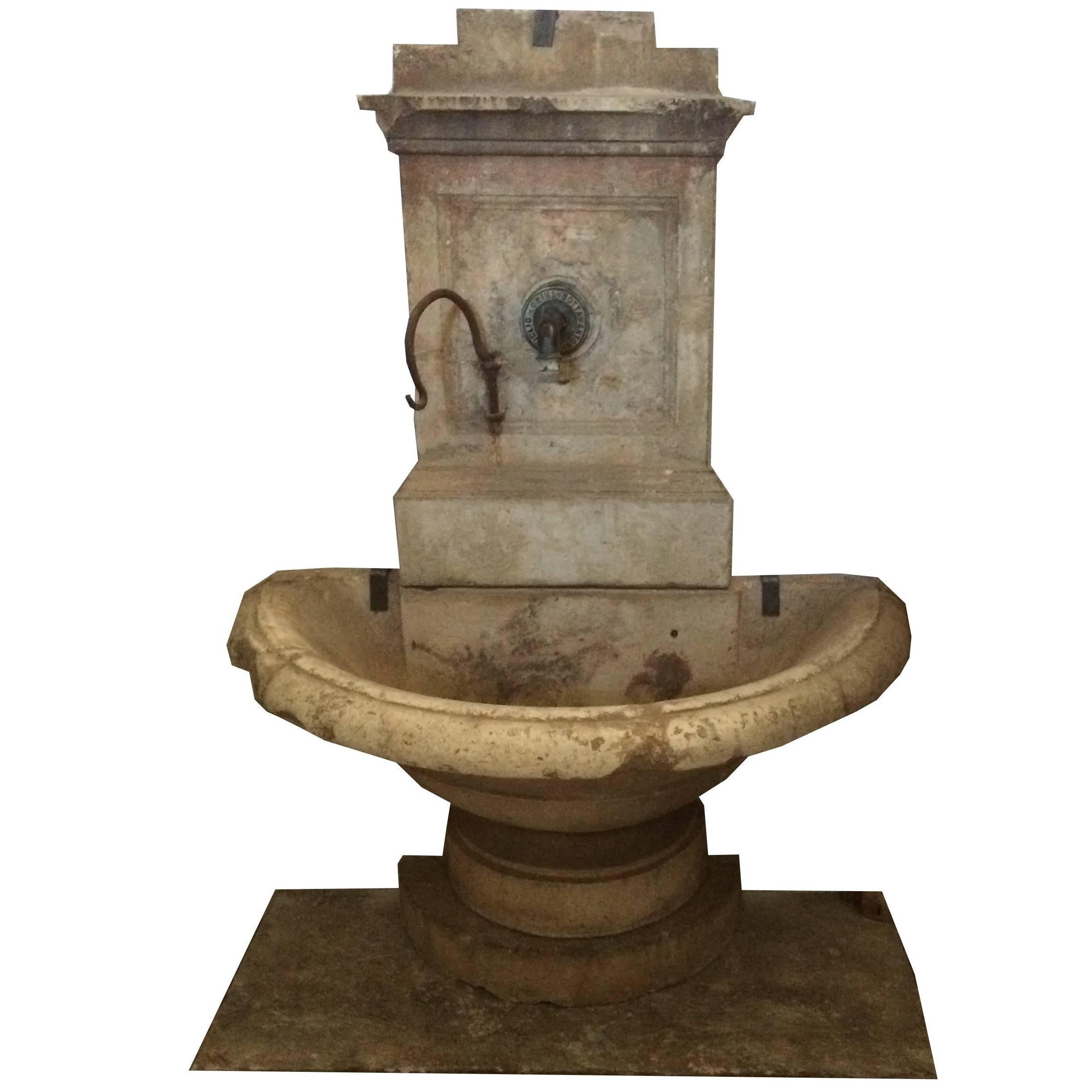 Antique Stone Fountain
