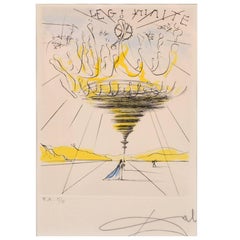 Salvador Dali "Legitimacy" Original Handsigned Etching, 1971