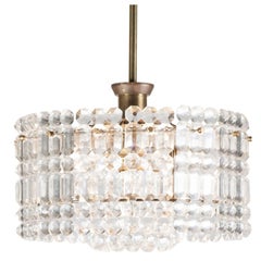 Austrian Crystal and Brass Chandelier, 1960s 2