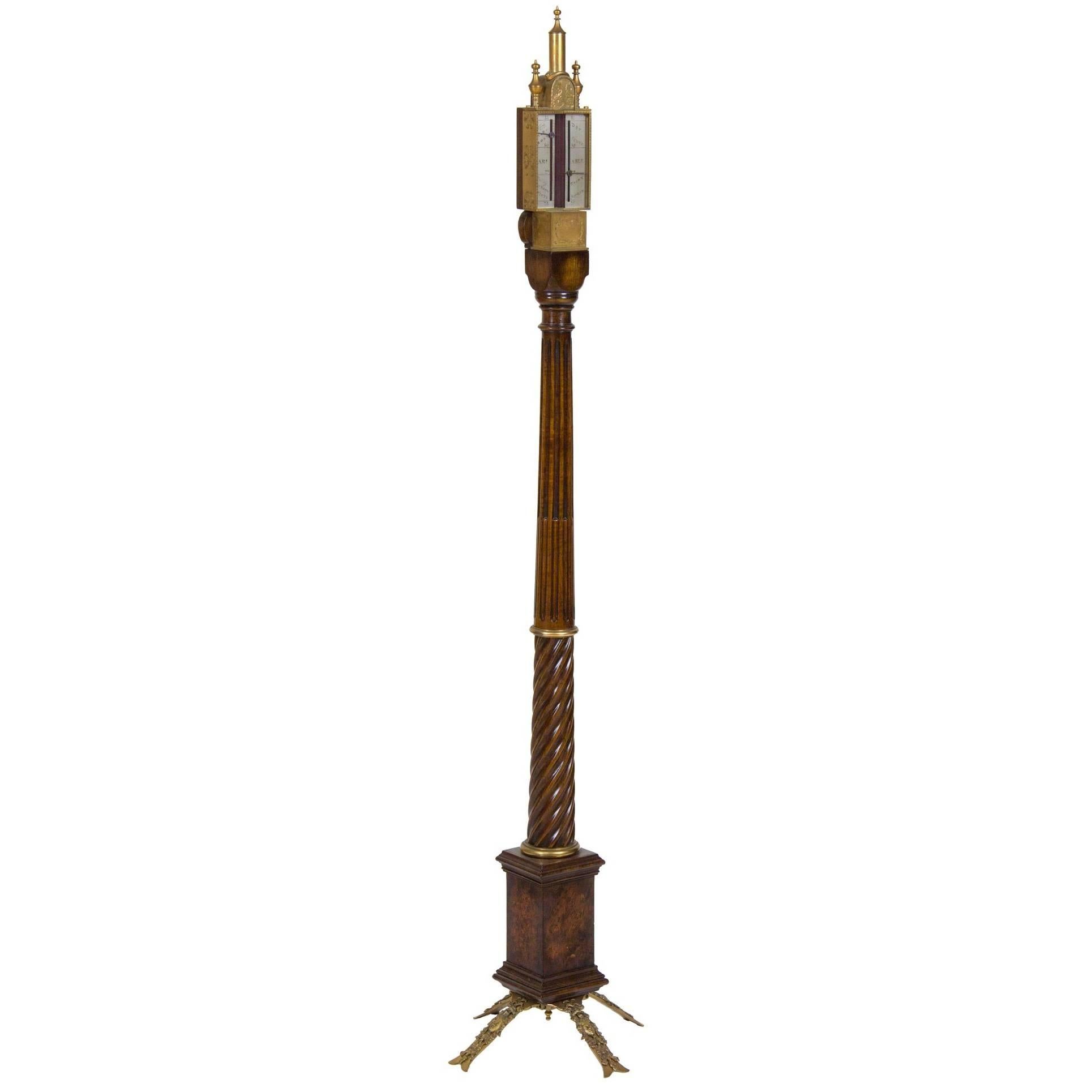 Fine Replica of the Daniel Quare Hanging/Standing Barometer, 19th Century For Sale