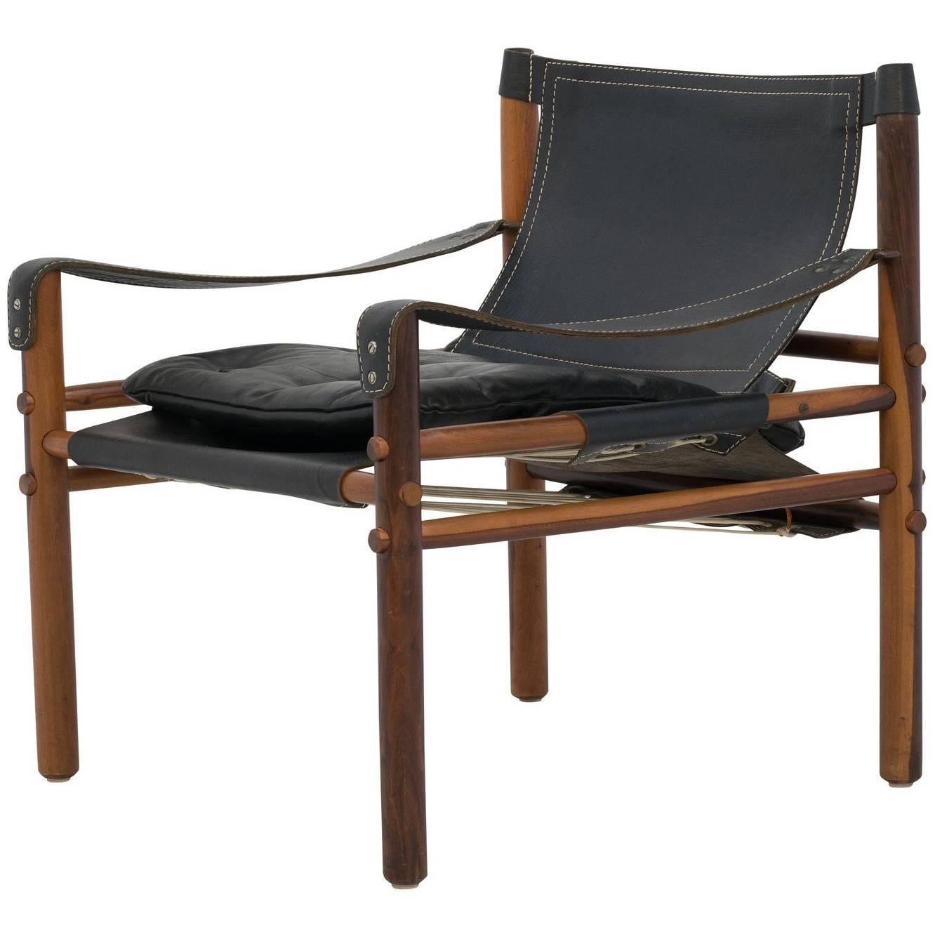 Mid-Century Arne Norell Sirocco Safari Lounge Chair For Sale