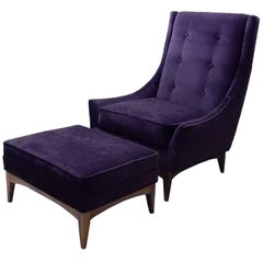 Mid-Century Lounge Chair and Ottoman 10