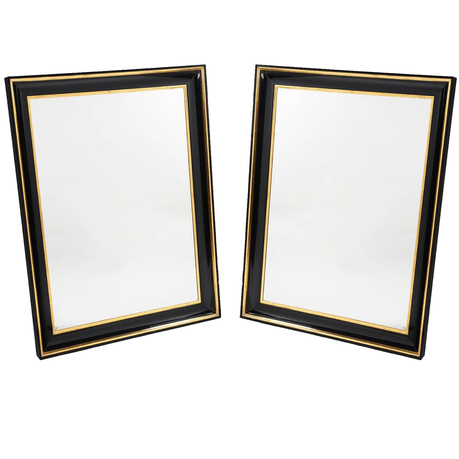 Pair of Biedermeier Style Mirrors by Iliad Design For Sale