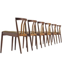 Danish Set of Six Teak Dining Chairs, 1960s