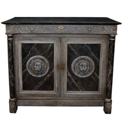 French Empire, Early 19th Century Painted Buffet, circa 1820