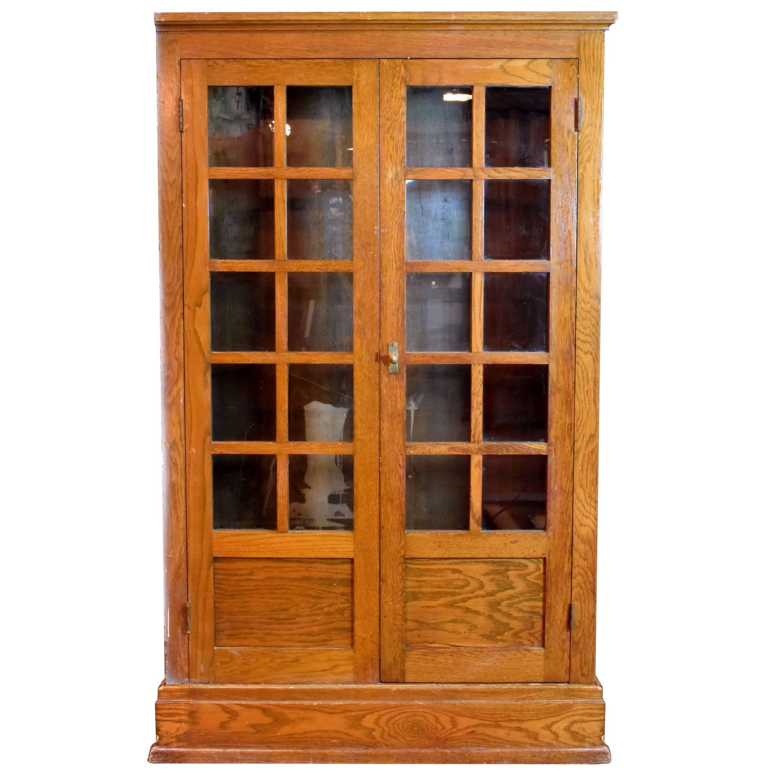 Arts And Crafts Built In Schoolhouse Cabinet For At 1stdibs