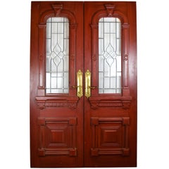 Entrance Door Set with Beveled Glass Windows 3