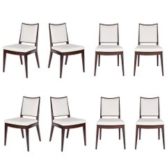 Set of Eight Frame Back Dining Chairs