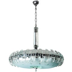 Retro Probably Fontana Arte Chandelier