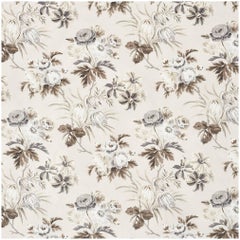 Schumacher Vogue Living Collection Cecil Floral Chintz Grisaille Fabric